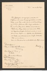 k.k. naturhistorisches Hofmuseum, Intendanzakten 1885-1896 (Hauer), Aktenzahl Z.203/1893, Seite 1